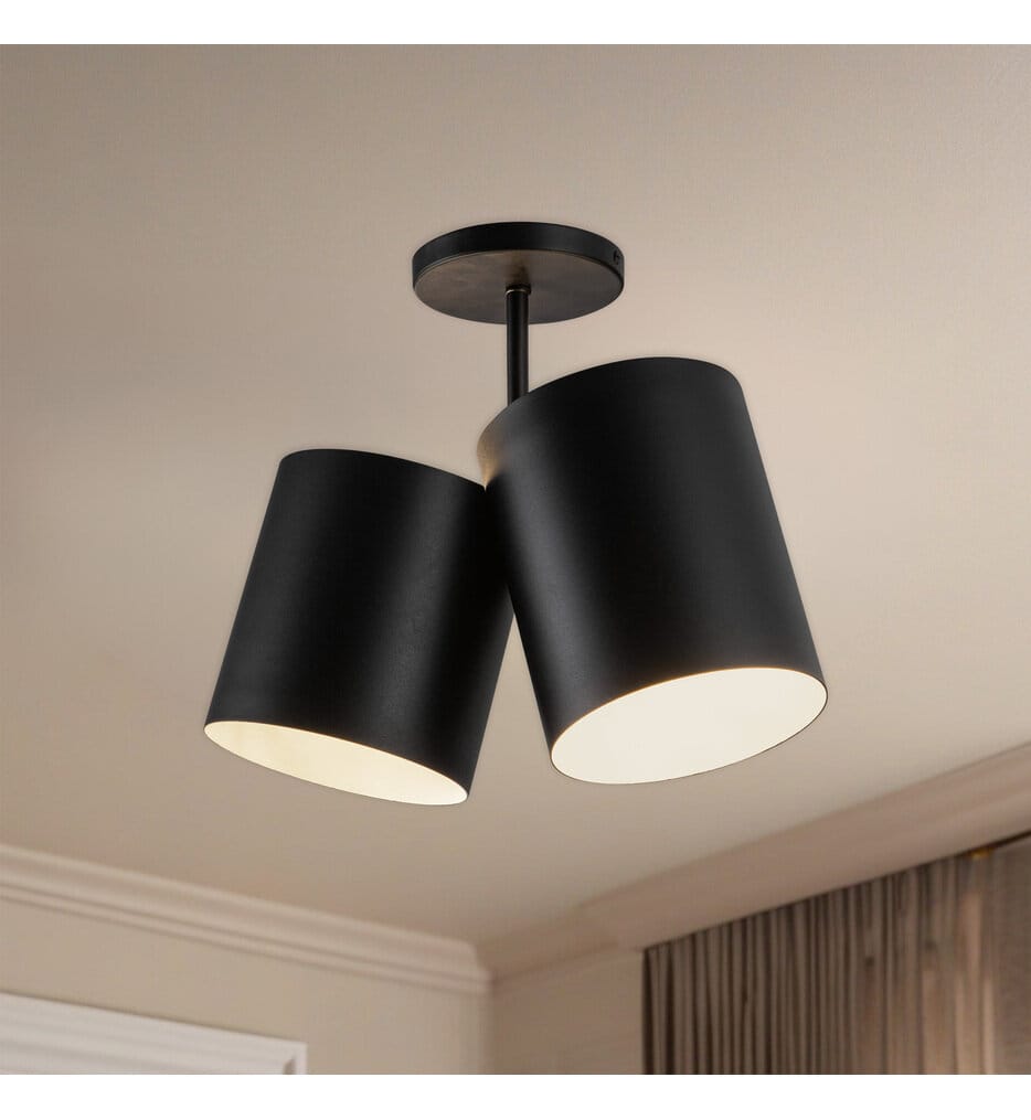 Kuzco - Keiko 6" Semi-Flush Mount