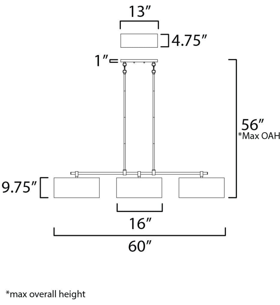 Maxim Lighting - Bongo 60" Island Light
