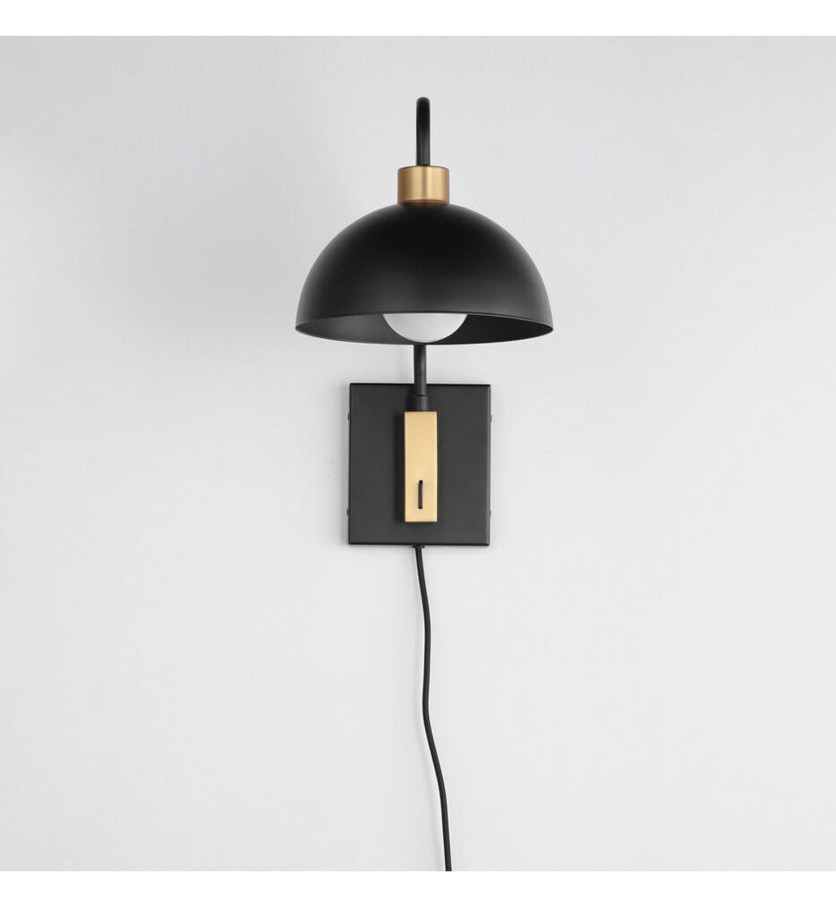 Maxim Lighting - 10021BKNAB - Thelonious 15.4" Wall Sconce