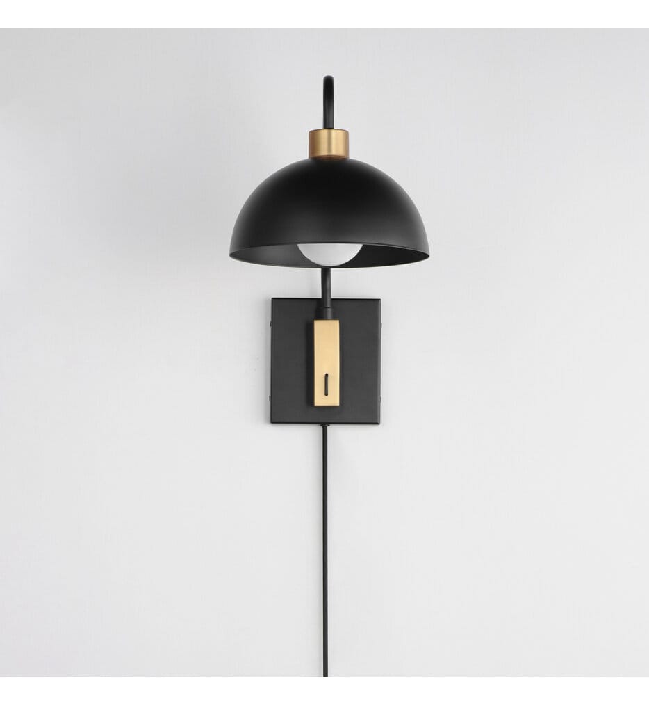 Maxim Lighting - 10021BKNAB - Thelonious 15.4" Wall Sconce