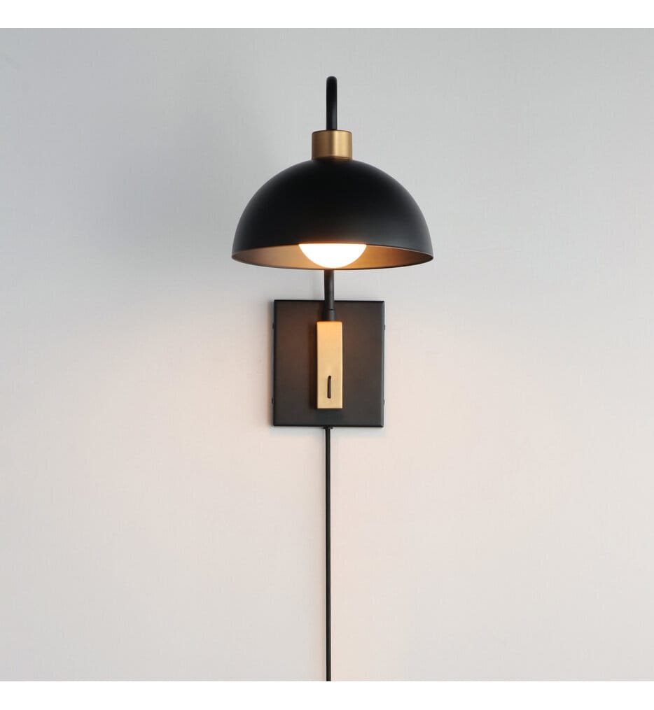 Maxim Lighting - 10021BKNAB - Thelonious 15.4" Wall Sconce