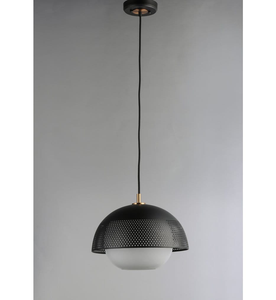 Maxim Lighting - 10082WTBKSBR - Perf 14.25" Pendant