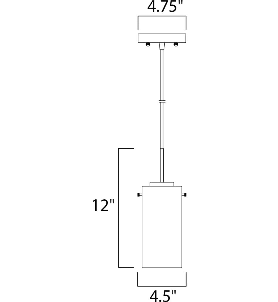 Maxim Lighting - 10192CLFTPC - Scope 4.5" Pendant