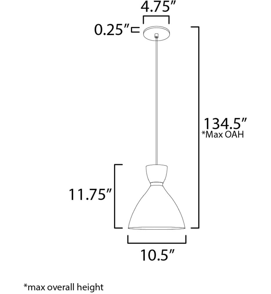 Maxim Lighting - Carillon 10.5" Pendant