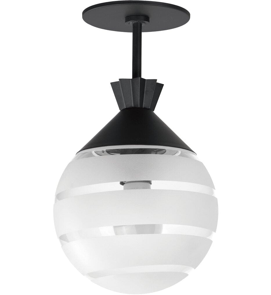 Maxim Lighting - 12441CLFTBK - Copacabana 7.75" Semi-Flush