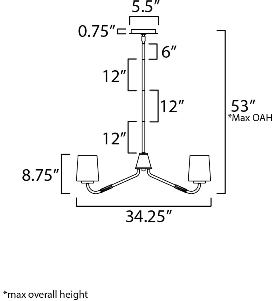 Maxim Lighting - Durham 34.25" Chandelier