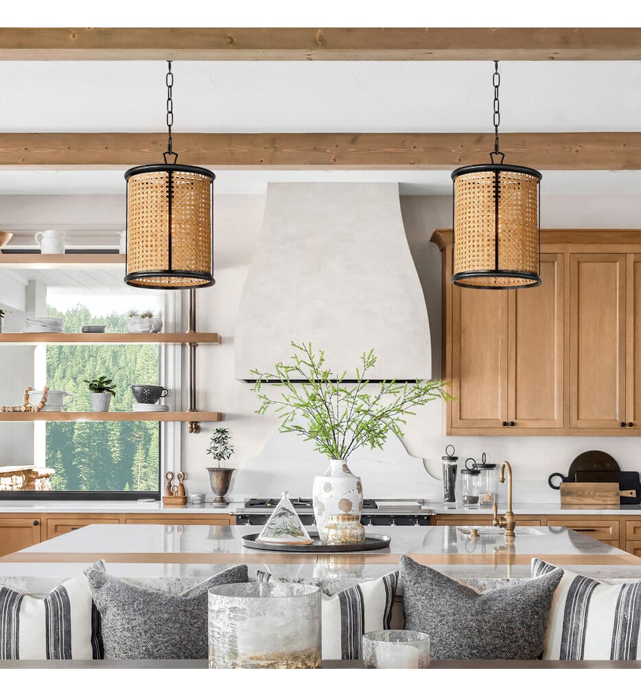 Maxim Lighting - 14471NABK - Cane 10" Pendant