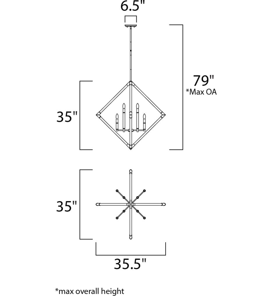 Maxim Lighting - 16106CLPN - Lucent 35.5" Pendant