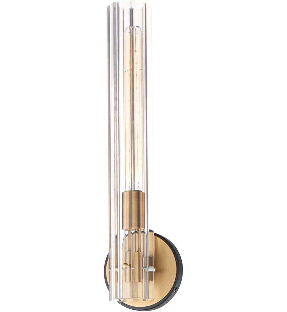 Maxim Lighting - 16110CLBKAB - Flambeau 19.5-Inch Wall Sconce