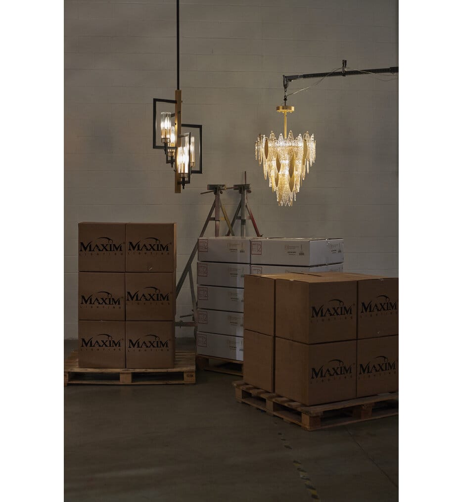 Maxim Lighting - 16114CLBKAB - Flambeau 13" Chandelier