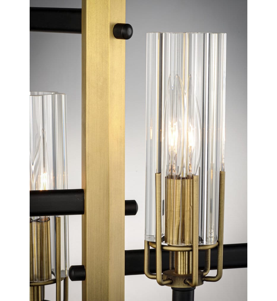 Maxim Lighting - 16114CLBKAB - Flambeau 13" Chandelier