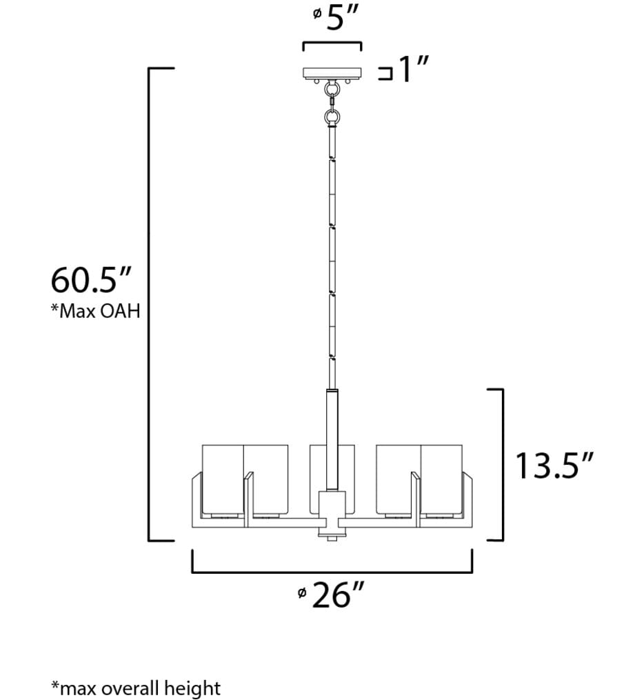 Maxim Lighting - Dart 26" Chandelier