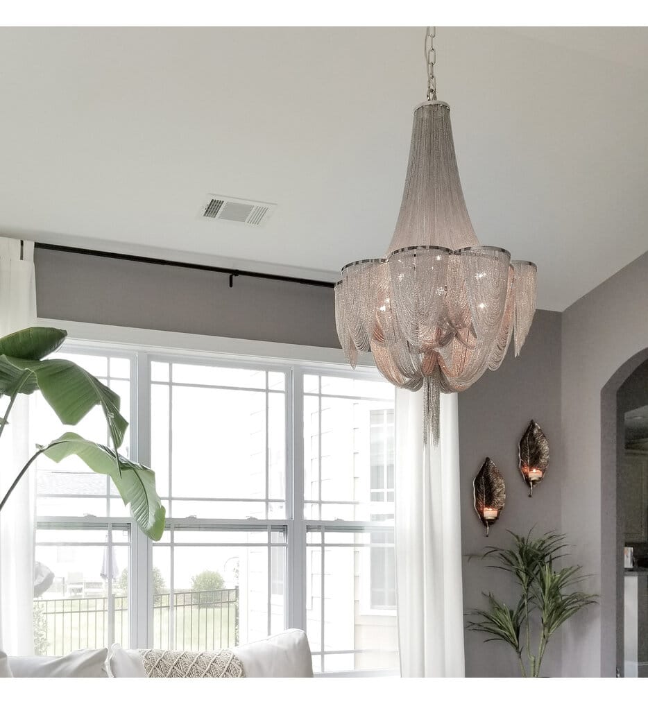Maxim Lighting - 21467NKPN - Chantilly 34" Chandelier