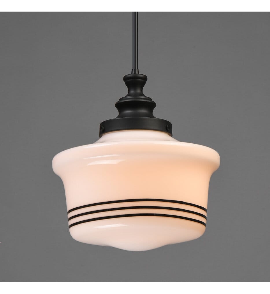 Maxim Lighting - 21534WTBK - Eureka 13.75" Pendant