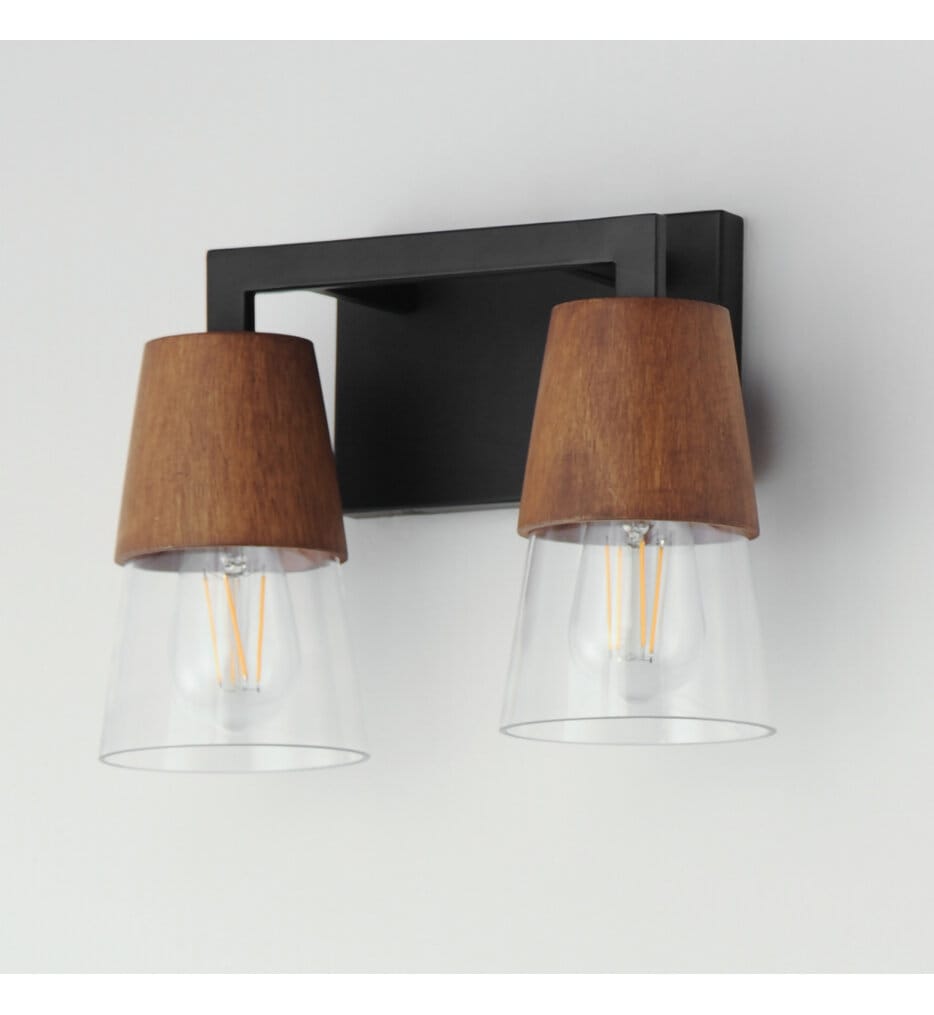 Maxim Lighting - 21622CLWNBK - Carpenter 12.5" Bath Vanity Light