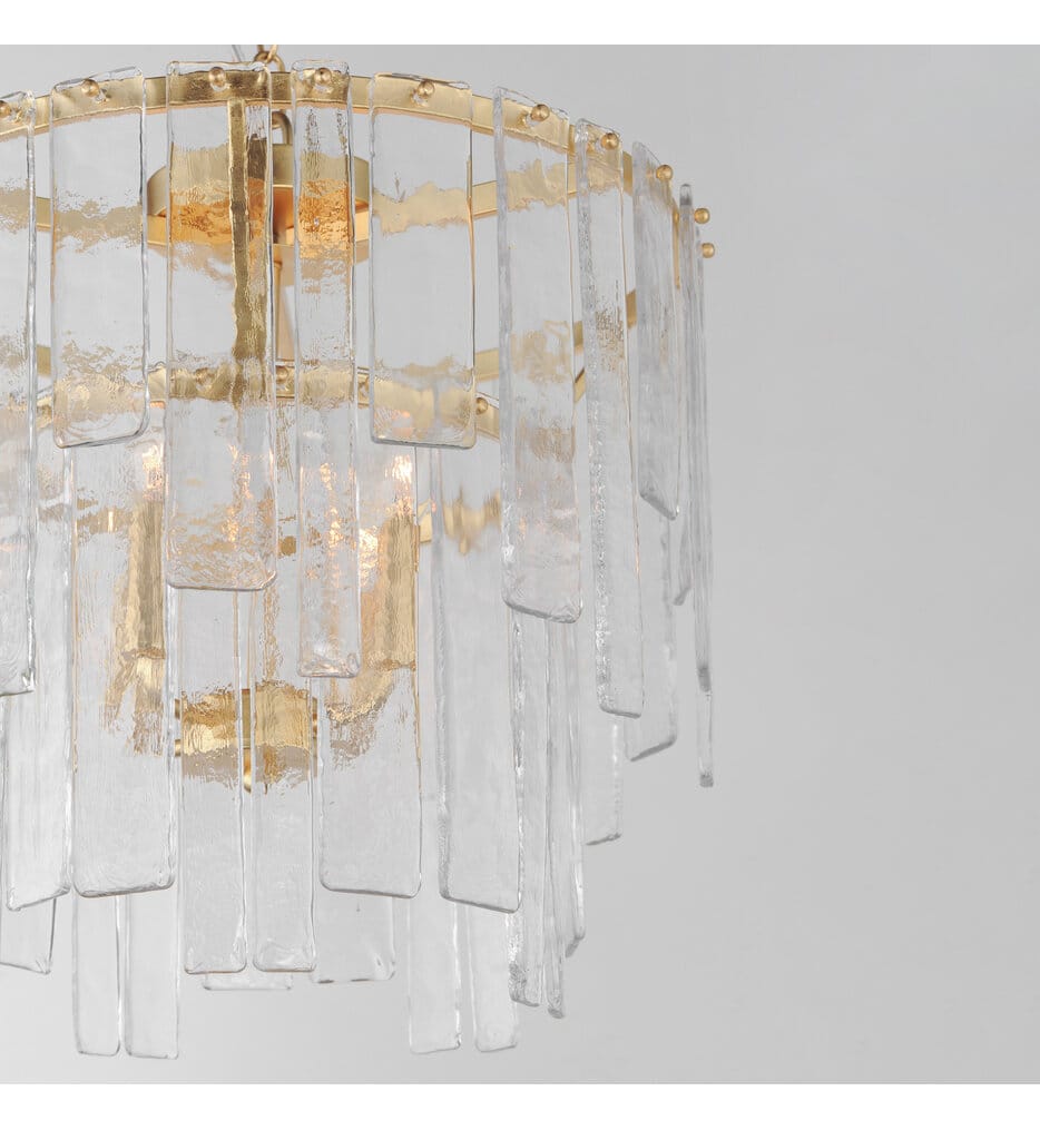 Maxim Lighting - 21833AGGL - Warren 17.5" Semi-Flush Mount