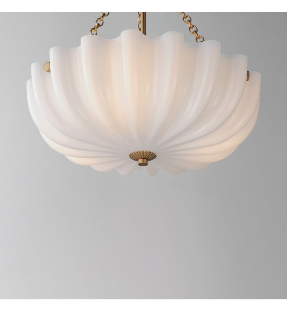 Maxim Lighting - 22652WTNAB - Bundt 15.5" Semi-Flush Mount