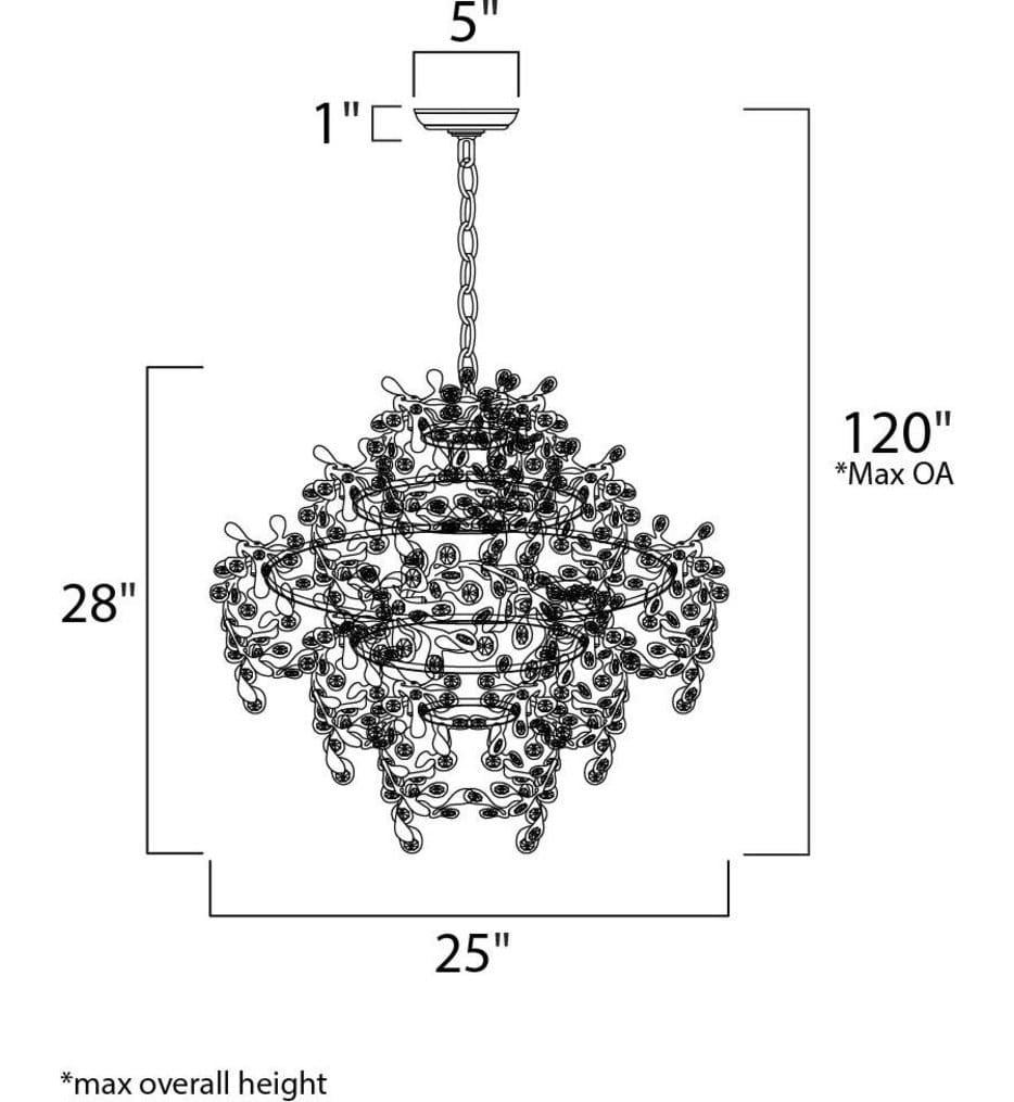 Maxim Lighting - 24205BCPC - Comet 25" Pendant