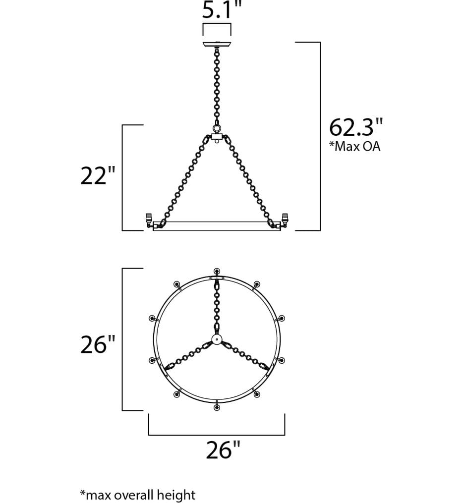 Maxim Lighting - Noble 26" Chandelier