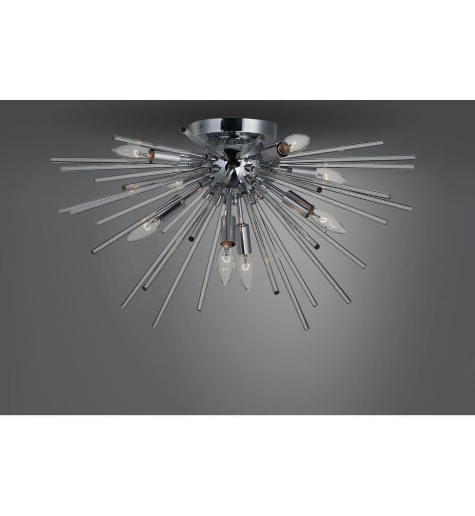 Maxim Lighting - 28660CLPC - Polaris 25" Flush Mount