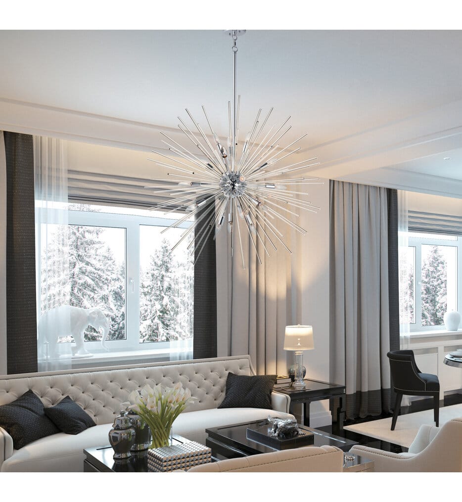 Maxim Lighting - 28666CLPC - Polaris 40" Chandelier