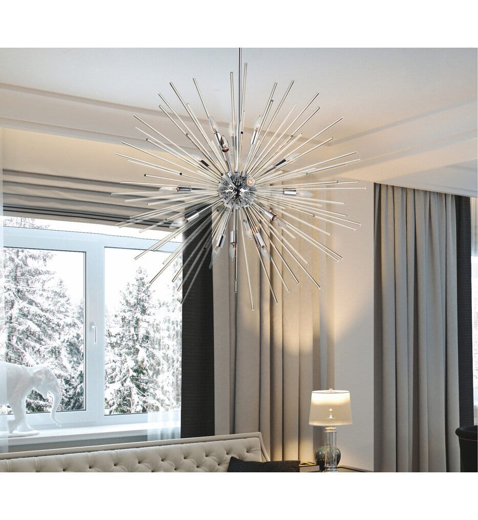 Maxim Lighting - 28666CLPC - Polaris 40" Chandelier