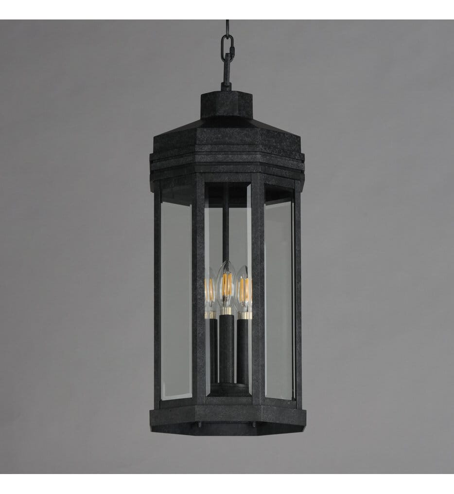 Maxim Lighting - 30229CLBKP - Wright 9" Outdoor Pendant