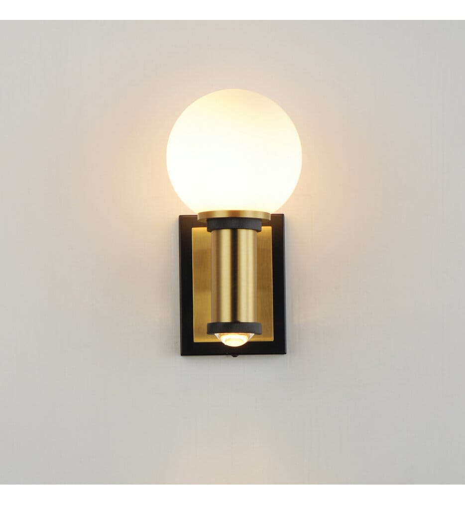 Maxim Lighting - 32482SWBKNAB - San Simeon 11.5" Wall Sconce