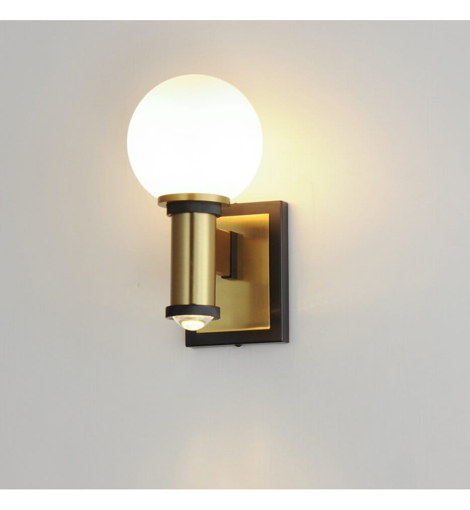 Maxim Lighting - 32482SWBKNAB - San Simeon 11.5" Wall Sconce