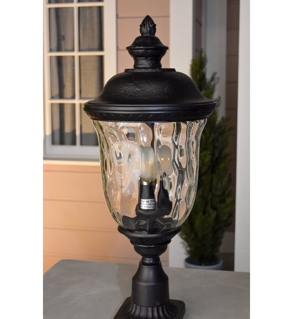 Maxim Lighting - 3420WGOB - Carriage House 26.5" 3 Light Incandescent Outdoor Post Light