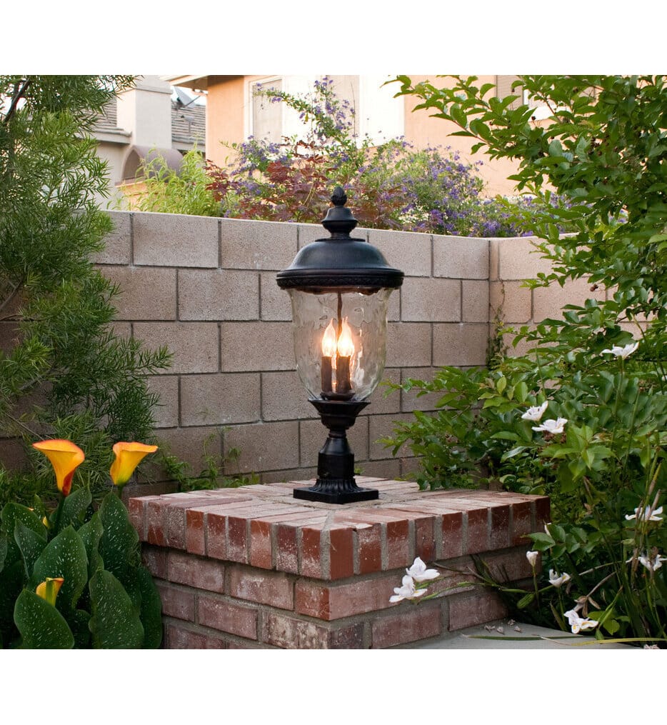 Maxim Lighting - 3420WGOB - Carriage House 26.5" 3 Light Incandescent Outdoor Post Light