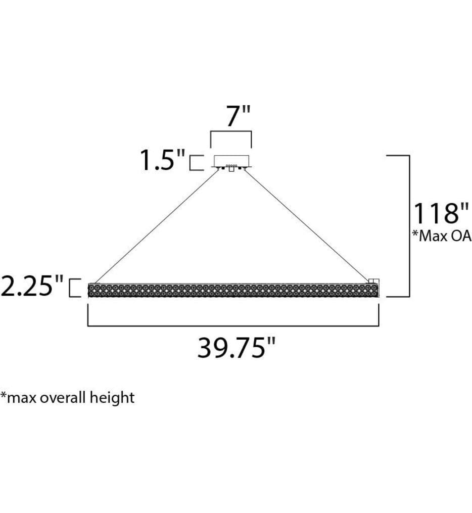 Maxim Lighting - 39774BCPC - Eternity 39.75" Pendant