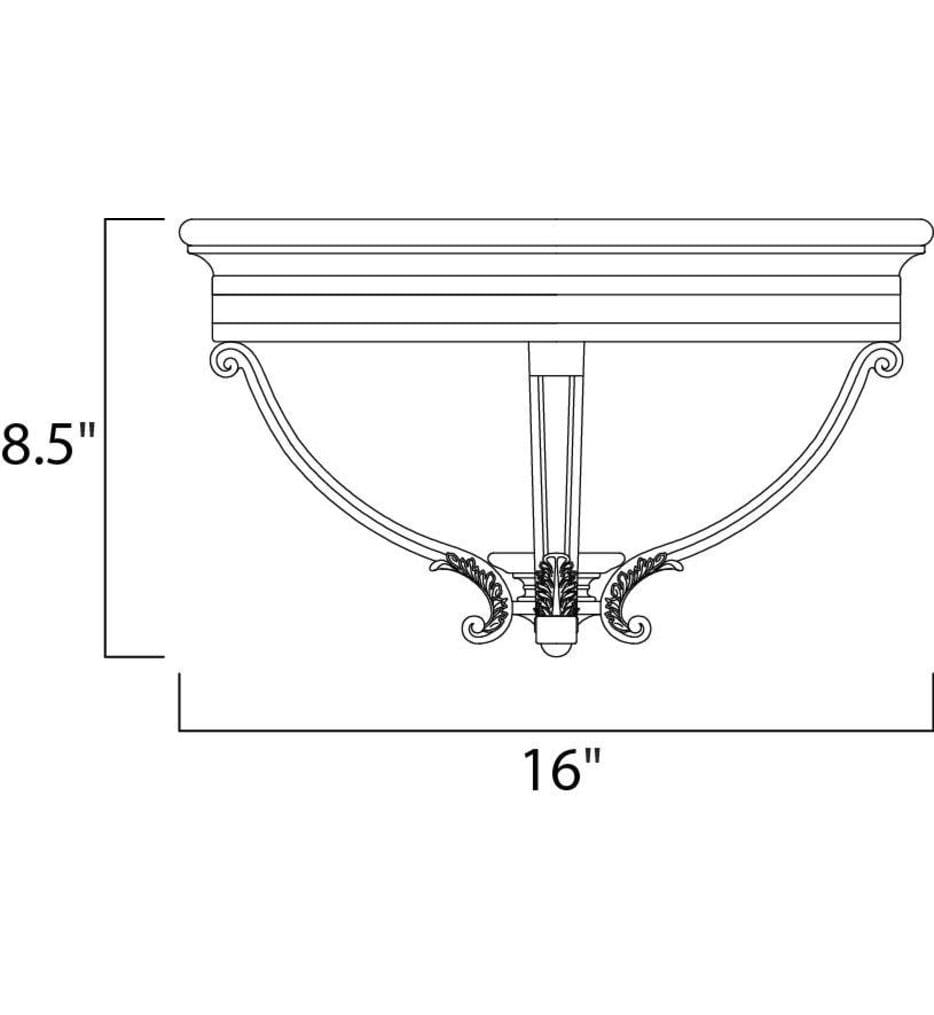 Maxim Lighting - Camden 16" Outdoor Flush Mount