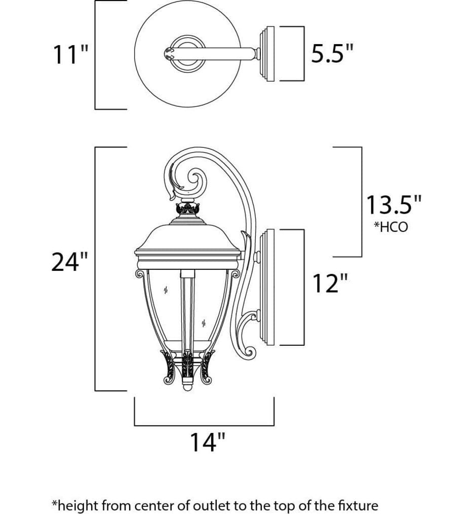 Maxim Lighting - Camden 24" Outdoor Wall Sconce