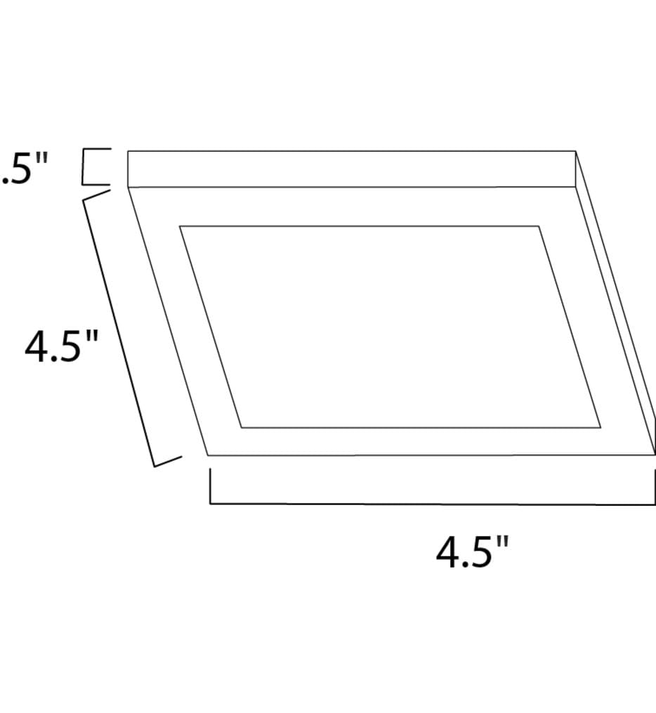 Maxim Lighting - 57720WTWT - Wafer 4.5" Flush Mount