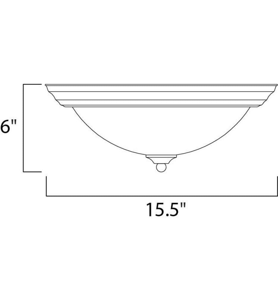 Maxim Lighting - Essentials 15.5" Flush Mount