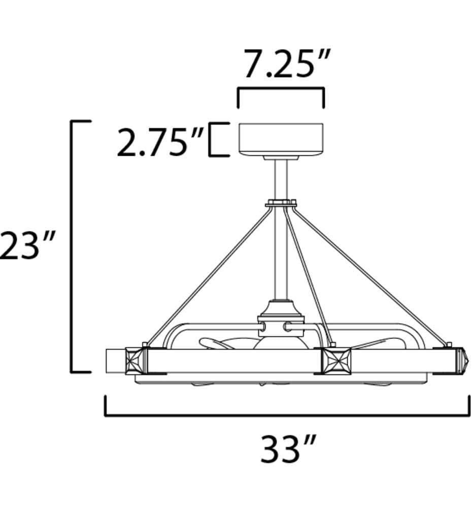 Maxim Lighting - 61019BCBKGLD - Jewel Fandelier