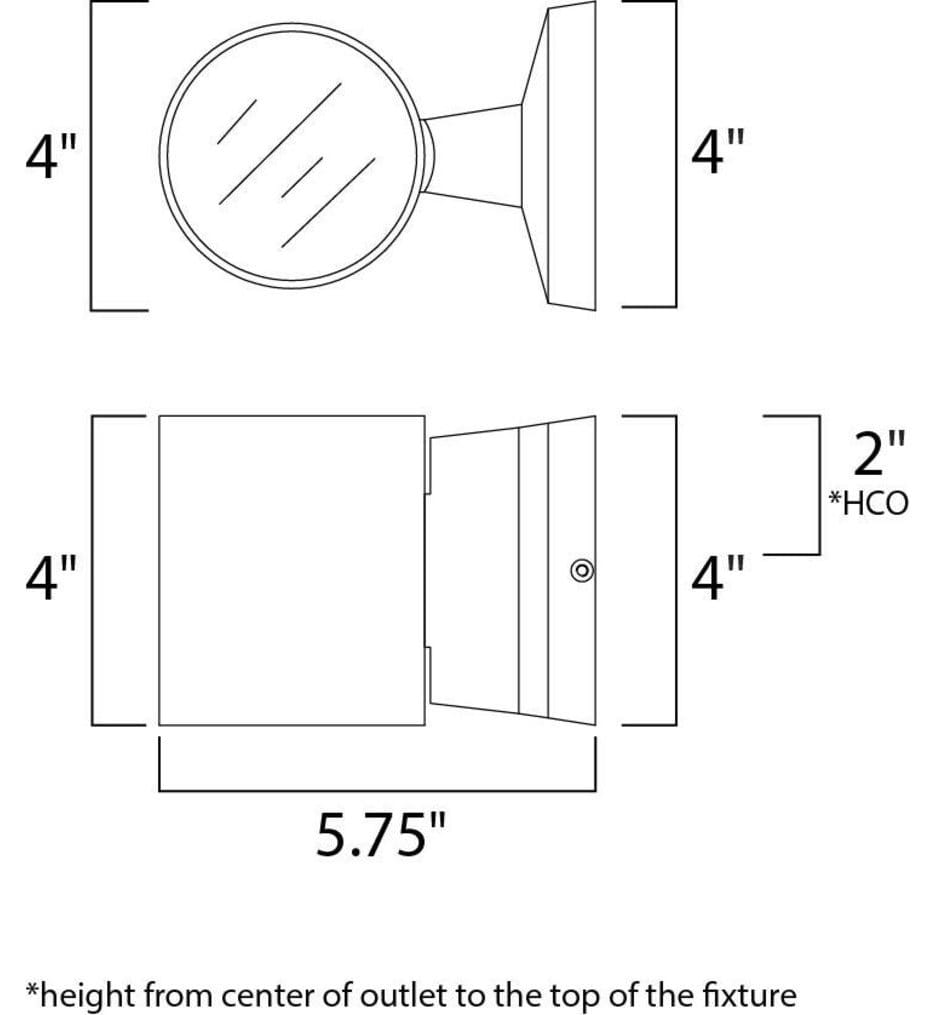Maxim Lighting - Lightray 4" Outdoor Wall Sconce