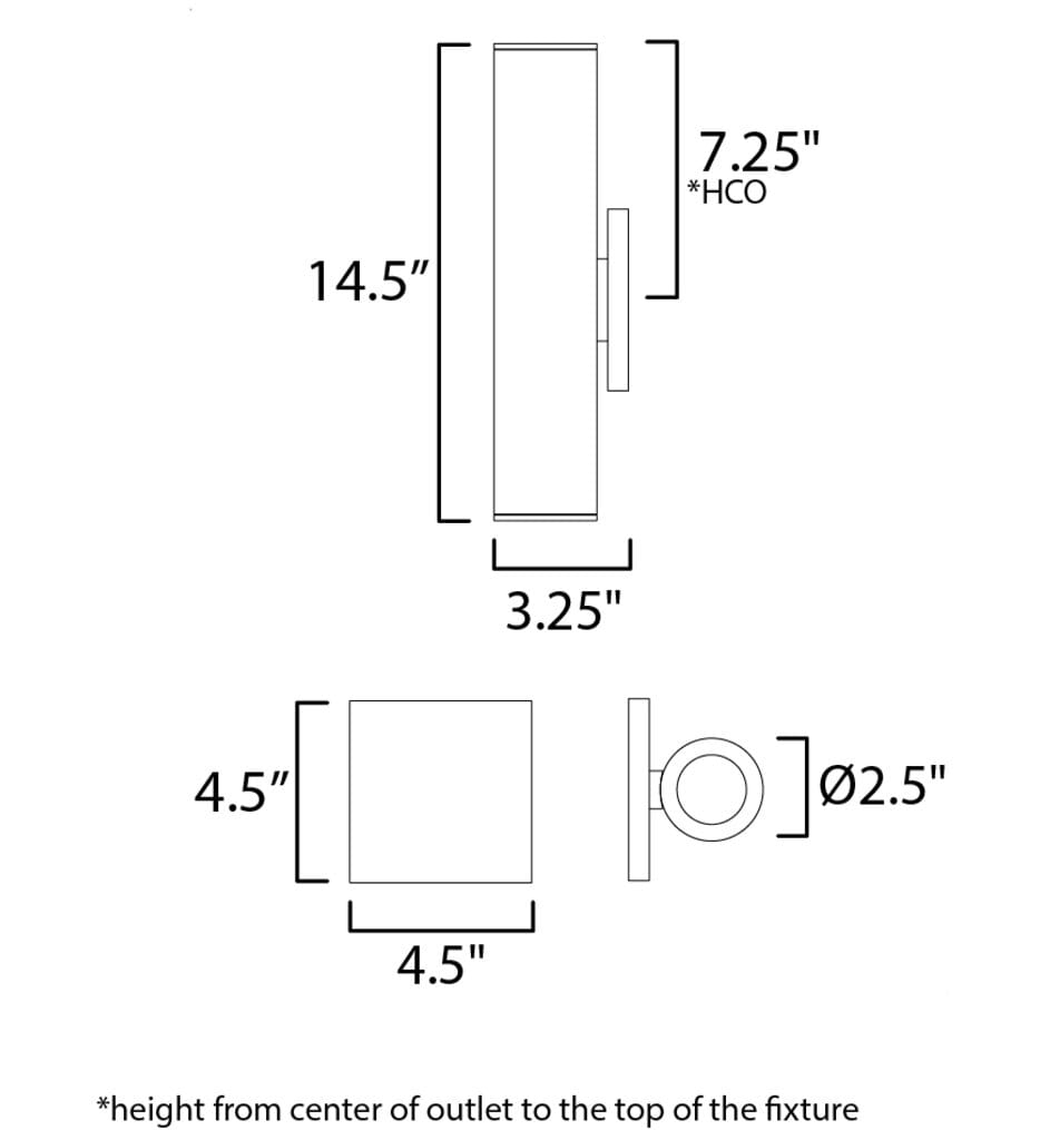 Maxim Lighting - Calibro 15" Outdoor Wall Sconce