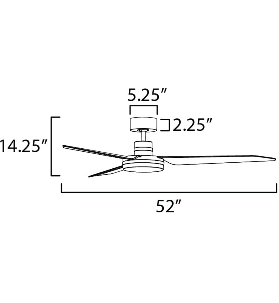 Maxim Lighting - Ultra Slim 52" Ceiling Fan