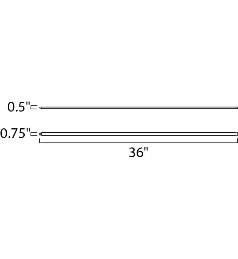 Maxim Lighting - 89803AL - CounterMax MXL24SS 36" 24 LED Under Cabinet Bar