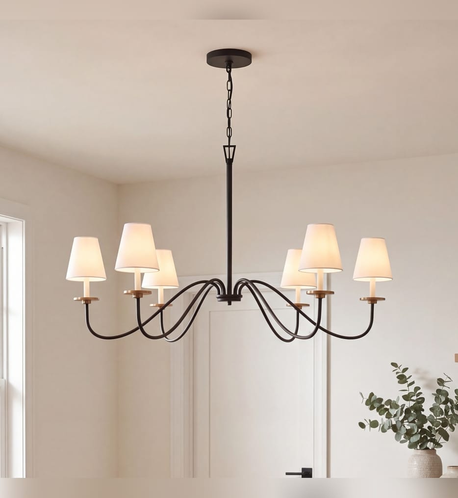 Meridian - M100106BNB - Meridian 60" Chandelier