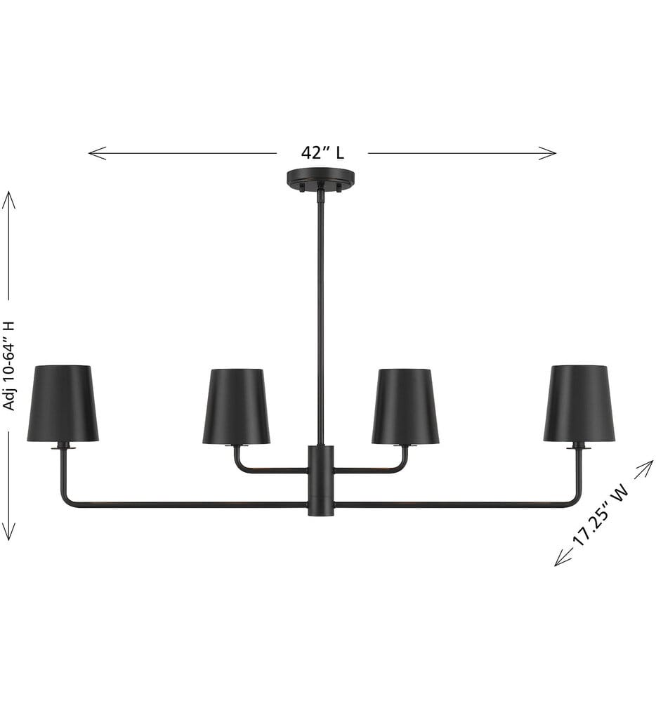Meridian - Meridian 42" Chandelier