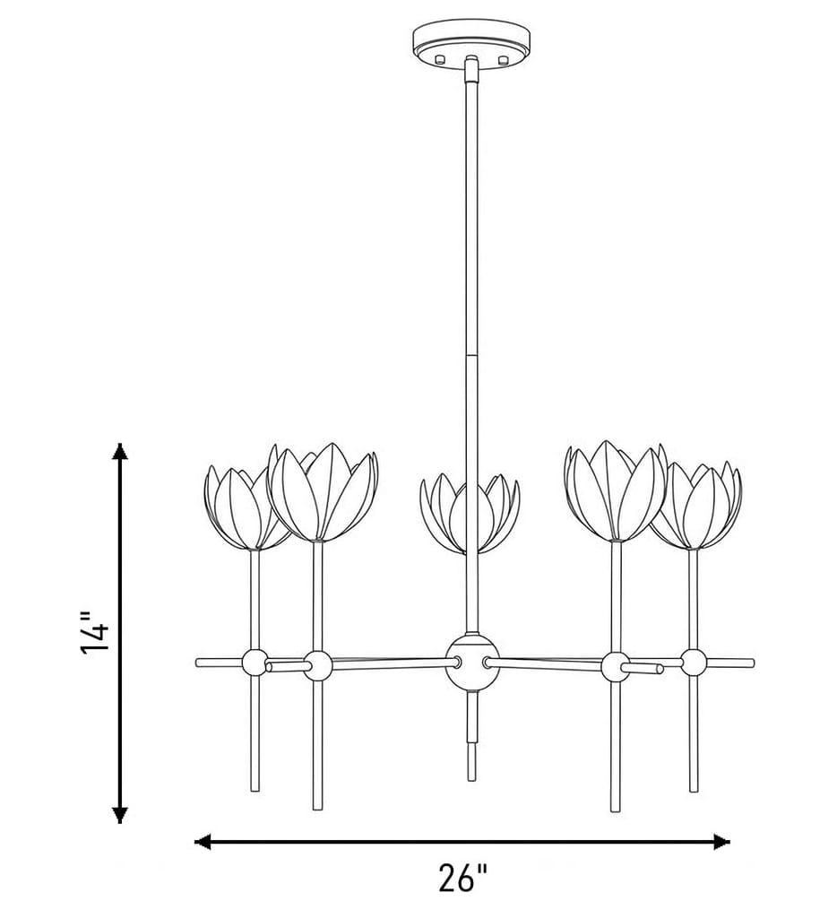Meridian - Meridian 26" Chandelier