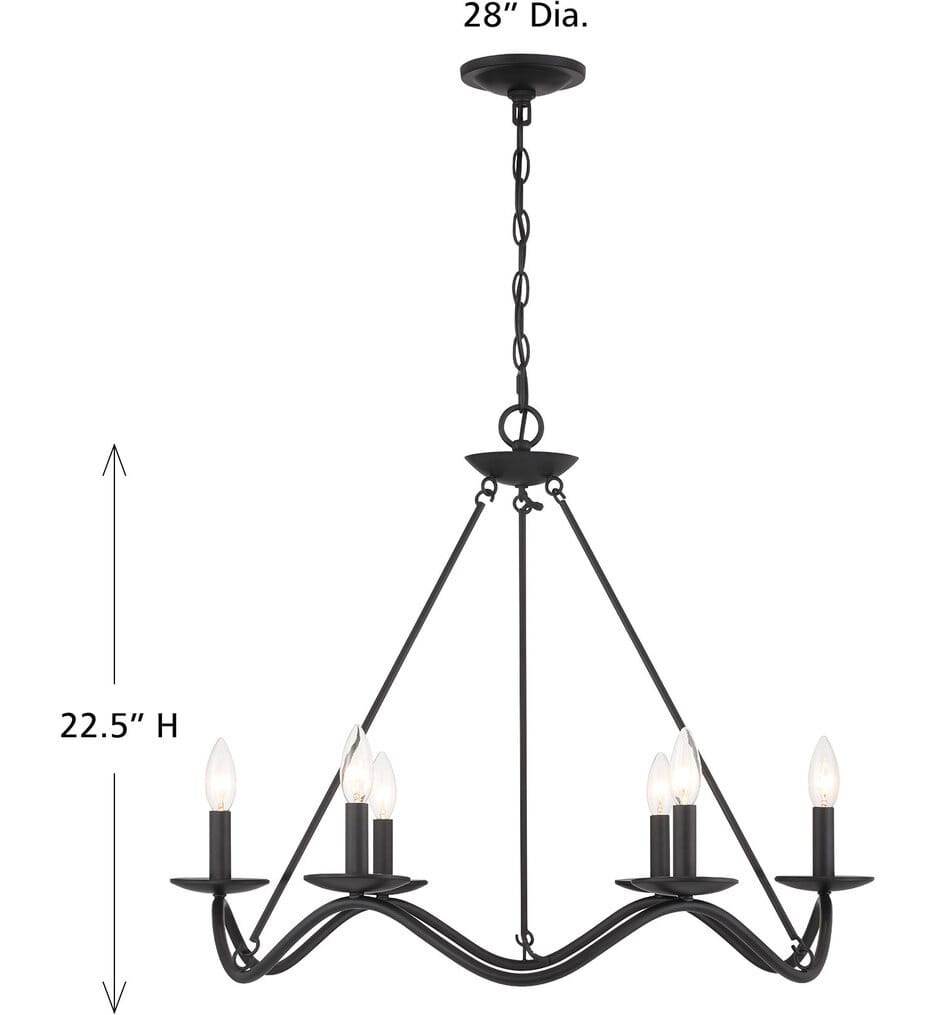 Meridian - Meridian 28" Chandelier