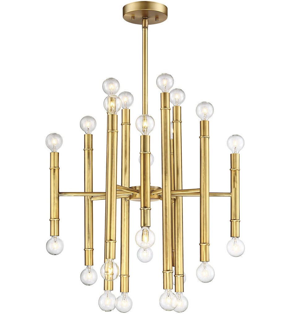 Meridian - M10040NB - Meridian 22" Chandelier