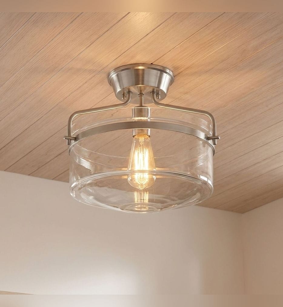 Meridian - Meridian 13.25" Semi-Flush Mount