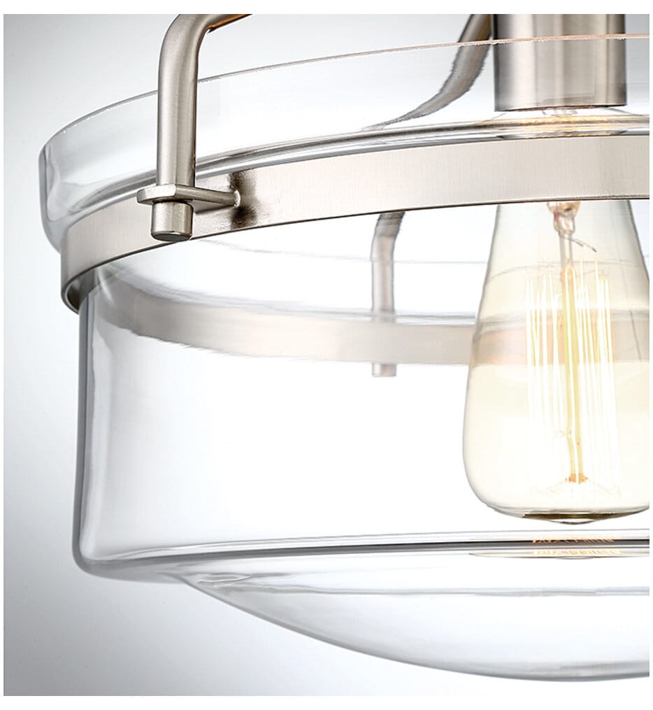 Meridian - Meridian 13.25" Semi-Flush Mount
