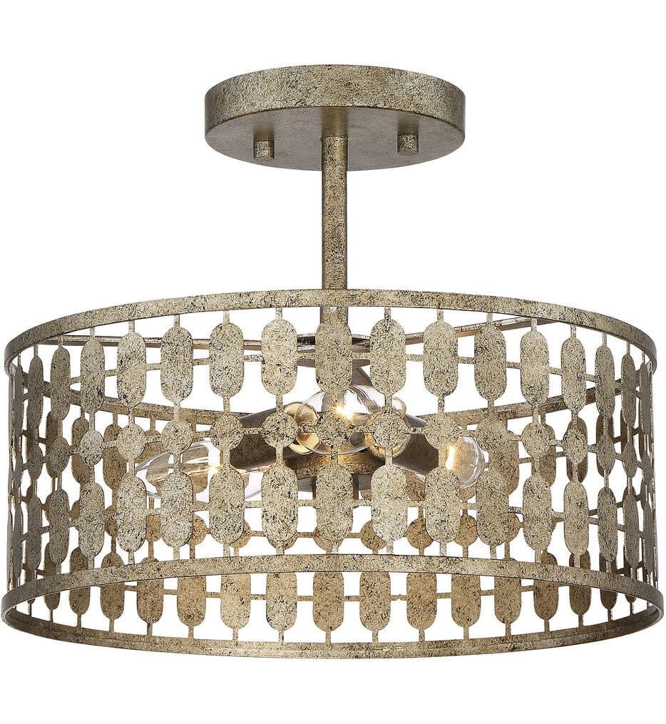 Meridian - M60038OG - Meridian 12" Semi-Flush Mount