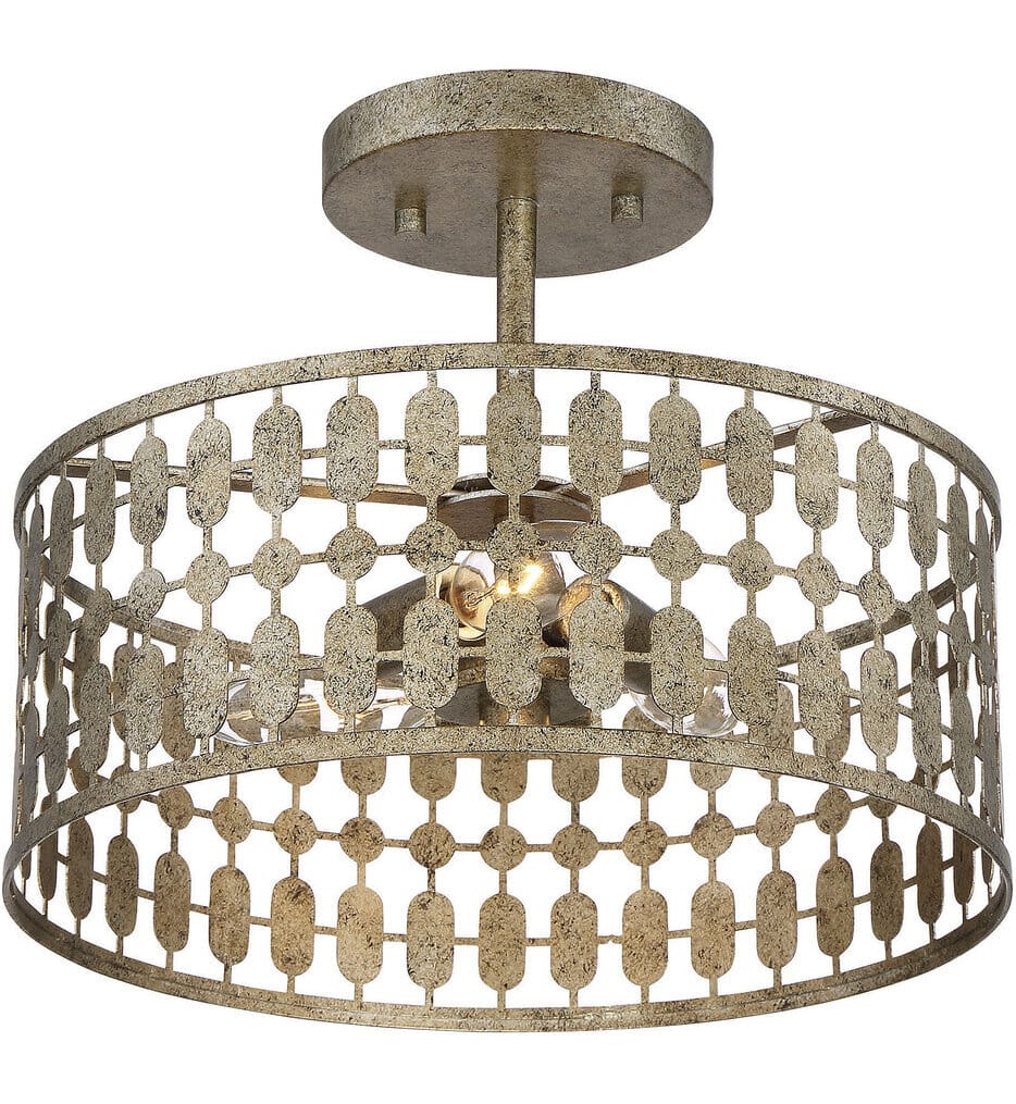 Meridian - M60038OG - Meridian 12" Semi-Flush Mount